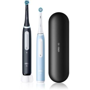 Oral-B iO3 sada zubních kartáčků a náhradních hlavic s pouzdrem DUO Black&Blue 2 ks obraz