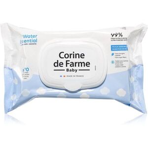 Corine de farme Water Wipes dětské jemné vlhčené ubrousky 70 ks obraz