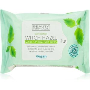 Beauty Formulas Witch Hazel čisticí a odličovací ubrousky 25 ks obraz