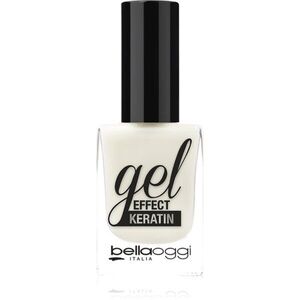 bellaoggi Gel Effect Keratin Nail Polish lak na nehty odstín Milky White 10 ml obraz