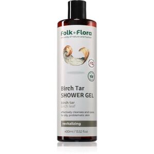 Folk & Flora Birch Tar vyživující sprchový gel 400 ml obraz