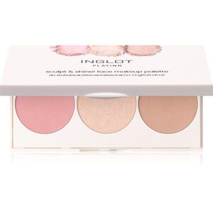 Inglot Face Palette rozjasňovač, bronzer a tvářenka odstín Good Mood 7.2 g obraz