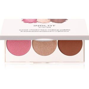 Inglot Face Palette rozjasňovač, bronzer a tvářenka odstín GLOWOW 7.2 g obraz