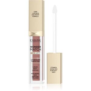 Eveline Cosmetics Wonder Match dlouhotrvající matná tekutá rtěnka s kyselinou hyaluronovou odstín 09 Dream Nude 6.8 ml obraz