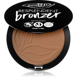 puroBIO Cosmetics Resplendent bronzer s matným efektem odstín 01 Pale Brown 9 g obraz