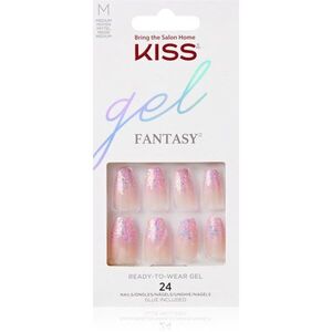 KISS Gel Fantasy Ready to Wear Gel umělé nehty Winter Sparks 24 ks obraz