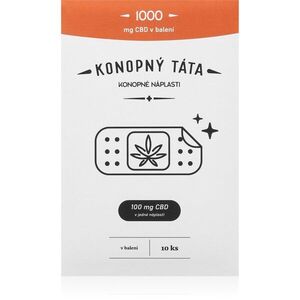 Konopný táta Patches 1000 mg CBD hřejivá náplast s CBD 10 ks obraz
