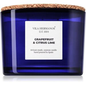 Vila Hermanos Apothecary Cobalt Blue Grapefruit & Citrus Lime vonná svíčka 350 g obraz