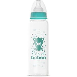 Baboo Anti-colic Glass Feeding Bottle Narrow Neck skleněná kojenecká láhev 3m+ 1 ks obraz