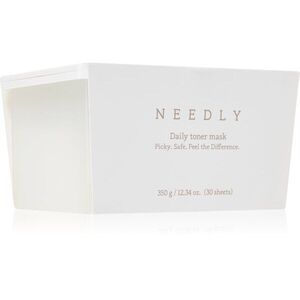 NEEDLY Daily Toner Mask hydratační plátýnková maska se zklidňujícím účinkem velké balení 30 ks obraz