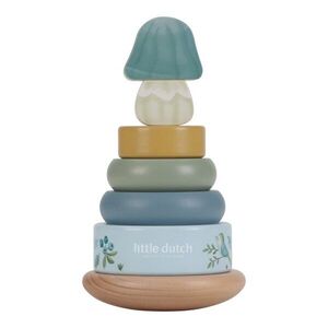 Little Dutch Forest Friends Rocking Ring Stacker nasazovací kroužky 12 m+ Blue 1 ks obraz
