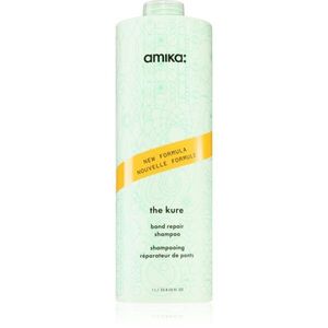 amika The Kure Bond Repair Shampoo hloubkově regenerační šampon pro suché a poškozené vlasy s proteiny 1000 ml obraz
