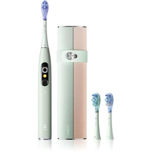 Oclean X Ultra 20 Set sonický zubní kartáček + 2 náhradní hlavice s cestovním pouzdrem Green obraz