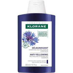 Klorane Chrpa Bio šampon neutralizující žluté tóny 200 ml obraz