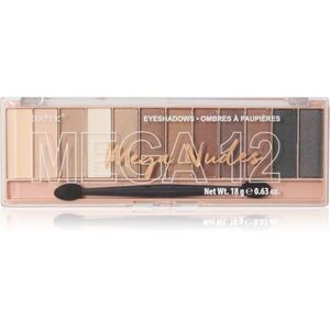 Technic Cosmetics Mega Eyeshadows paletka očních stínů odstín Mega Nudes 18 g obraz