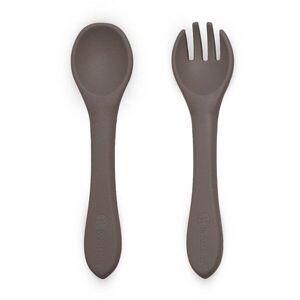 Petite&Mars Take&Match Silicone Cutlery příbor Bitter Cocoa 6m+ 2 ks obraz