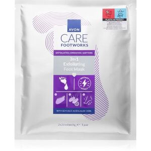 Avon Care Footworks regenerační maska na nohy a nehty 3 v 1 2x20 ml obraz