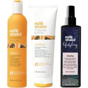 milk_shake® Three pack Amazing + Moisture & More sada pro suché vlasy obraz