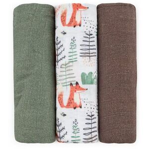 Petite&Mars Moussy látkové pleny Forest Fox 68 x 68 cm 3 ks obraz