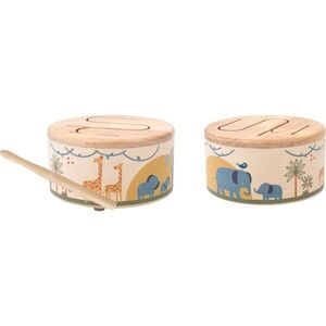 2Kids Toys Wooden Drum Safari hudební hračka 18m+ 1 ks obraz