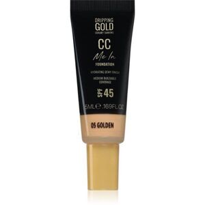 Dripping Gold CC Me In Mini Trial lehký make-up SPF 45 odstín Golden 05 5 ml obraz