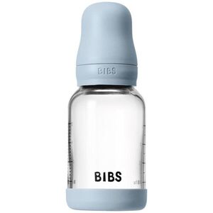 BIBS Baby Glass Bottle Round Latex antikoliková láhev Baby Blue 1 ks obraz