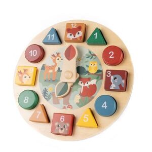 Zopa Wooden Clock aktivity hračka ze dřeva 1 ks obraz