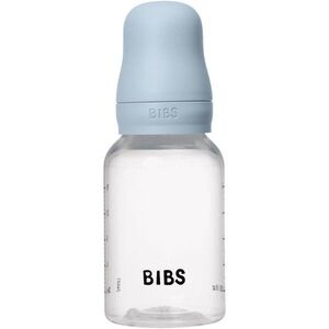 BIBS Anti-Colic Baby Bottle Silicone antikoliková láhev se silikonovým dudlíkem Baby Blue 1 ks obraz