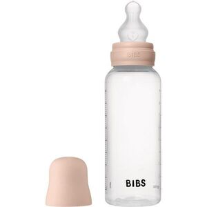 BIBS Anti-Colic Baby Bottle Silicone antikoliková láhev se silikonovým dudlíkem Blush 1 ks obraz