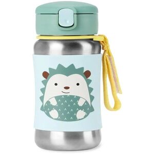 Skip Hop Spark Style Straw Bottle nerezová láhev na vodu s brčkem Hedgehog 12 m+ 1 ks obraz