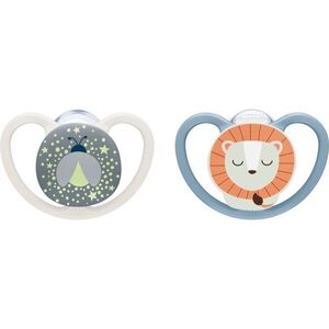 NUK Perfect Match Air Night 6-18 m dudlík Firefly/Lion 2 ks obraz