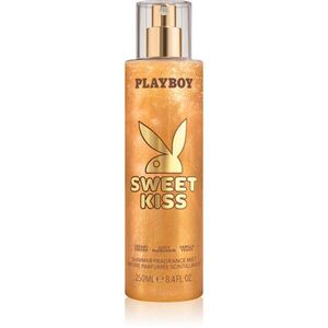 Playboy Sweet Kiss tělový sprej se třpytkami pro ženy 250 ml obraz