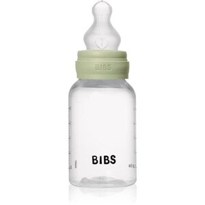 BIBS Anti-Colic Baby Bottle Silicone antikoliková láhev se silikonovým dudlíkem Sage 1 ks obraz