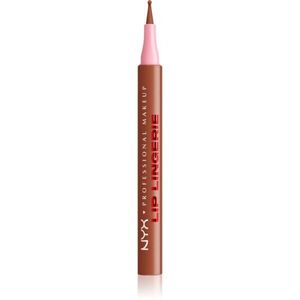 NYX Professional Makeup Lip Lingerie fix na rty pro dlouhotrvající efekt odstín 02 Naughty Nude 1 ml obraz