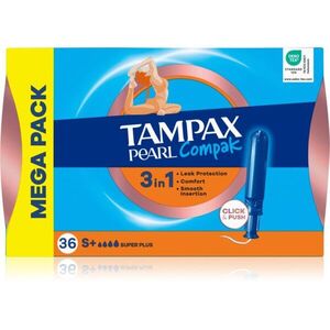 Tampax Pearl Compak Super Plus tampony s aplikátorem 36 ks obraz