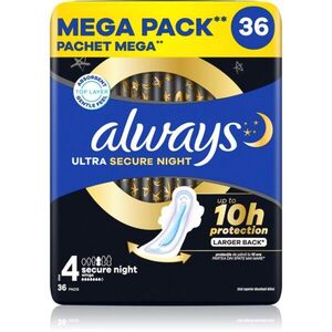 Always Ultra Secure Night Size 4 vložky na noc 36 ks obraz