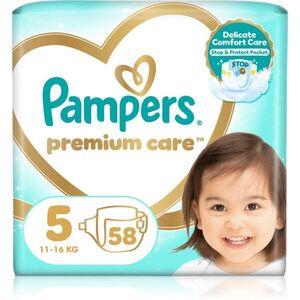 Pampers Premium Care Size 5 jednorázové pleny 11-16 kg 58 ks obraz