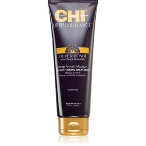 CHI Brilliance Strengthening Treatment posilující maska pro oslabené, poškozené vlasy a roztřepené konečky s olivovým olejem 237 ml obraz