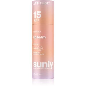 Attitude Sunly Lip Balm ochranný balzám na rty SPF 15 Coconut 8.5 g obraz