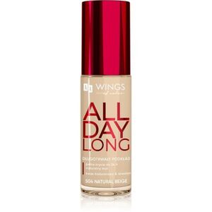 AA Wings of Color All Day Long Long Lasting Foundation dlouhotrvající make-up odstín 504 Natural Beige 30 ml obraz