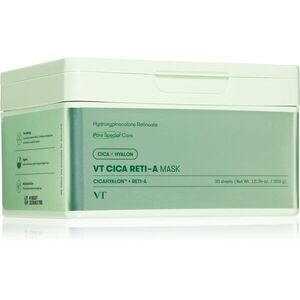 VT Cosmetics Cica Reti-A Mask zklidňující plátýnková maska se zpevňujícím účinkem velké balení 30 ks obraz