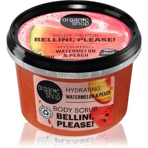 Organic Shop Bellini, please! hydratační tělový peeling vůně vodní meloun & broskev 250 ml obraz