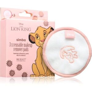 Mad Beauty Lion King Simba pratelné odličovací tampony z mikrovlákna 3 ks obraz