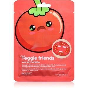 Mad Beauty Veggie Friends Tomato plátýnková maska s antioxidačním účinkem 25 ml obraz