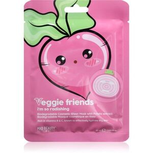Mad Beauty Veggie Friends Radish plátýnková maska s hydratačním účinkem 25 ml obraz