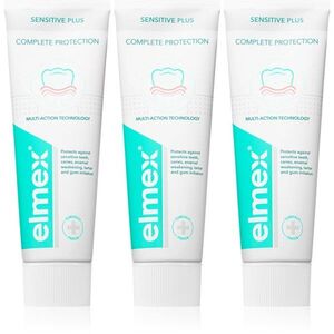 Elmex Sensitive Plus Complete Protection posilující zubní pasta 3x75 ml obraz