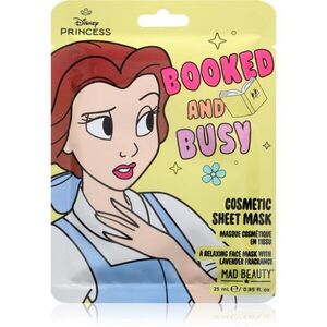 Mad Beauty Disney Princess Belle hydratační plátýnková maska 25 ml obraz