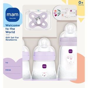 MAM Welcome to the World 0m+ dárková sada pro miminka Purple obraz