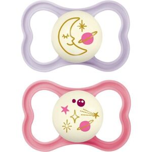 MAM Air Night 16m+ dudlík Purple/ Pink 2 ks obraz