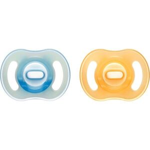 Tommee Tippee Ultra Light Night dudlík 6-18m Orange/ Blue 2 ks obraz